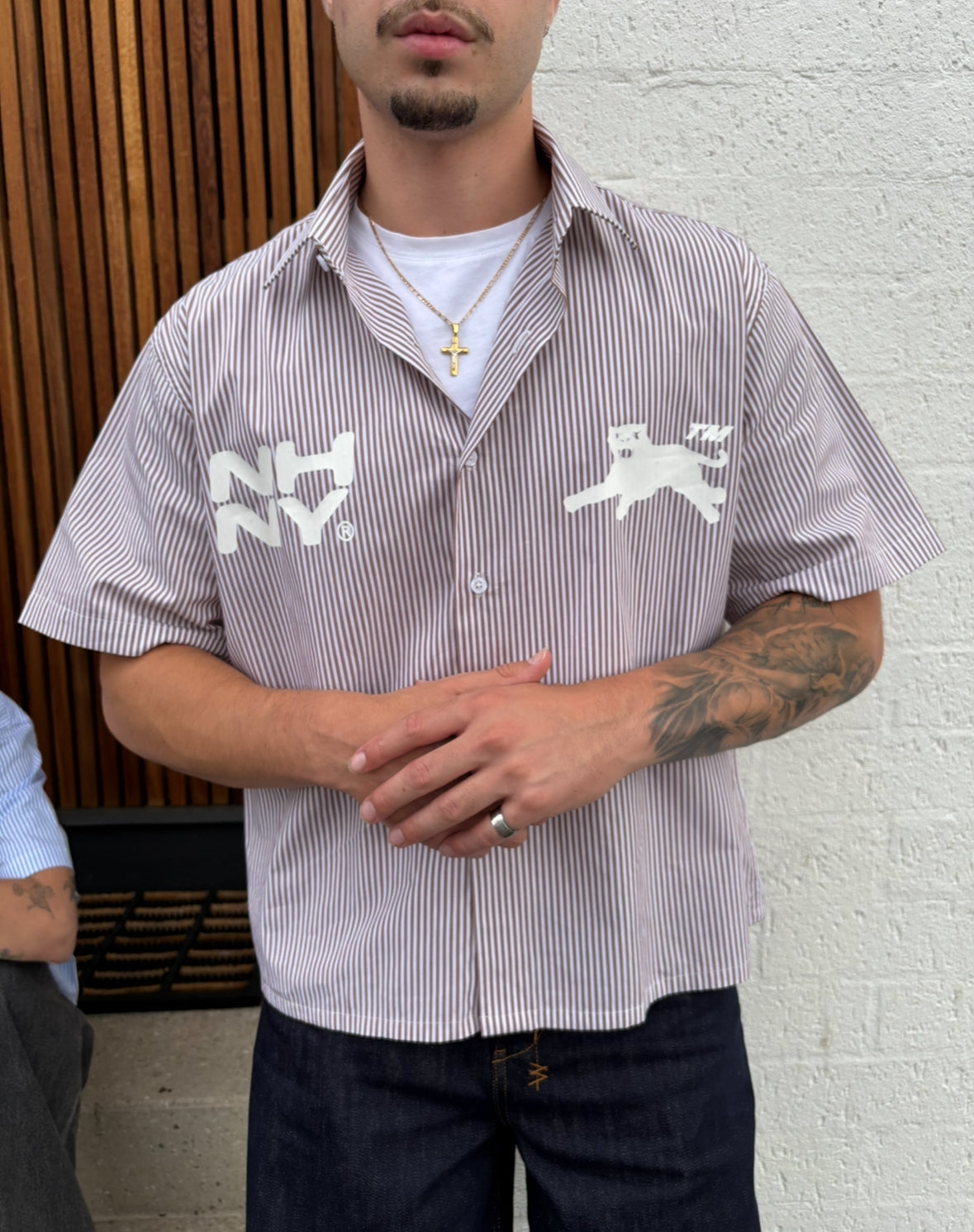 'Panther Stripe' Shirt - Canyon Brown