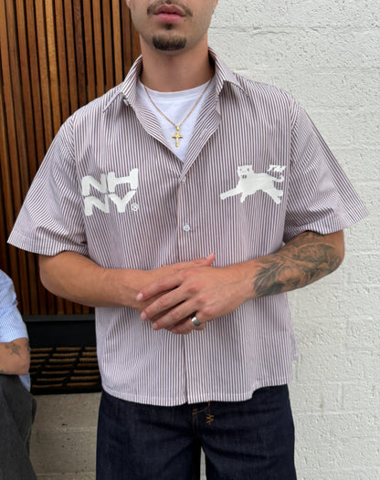 'Panther Stripe' Shirt - Canyon Brown