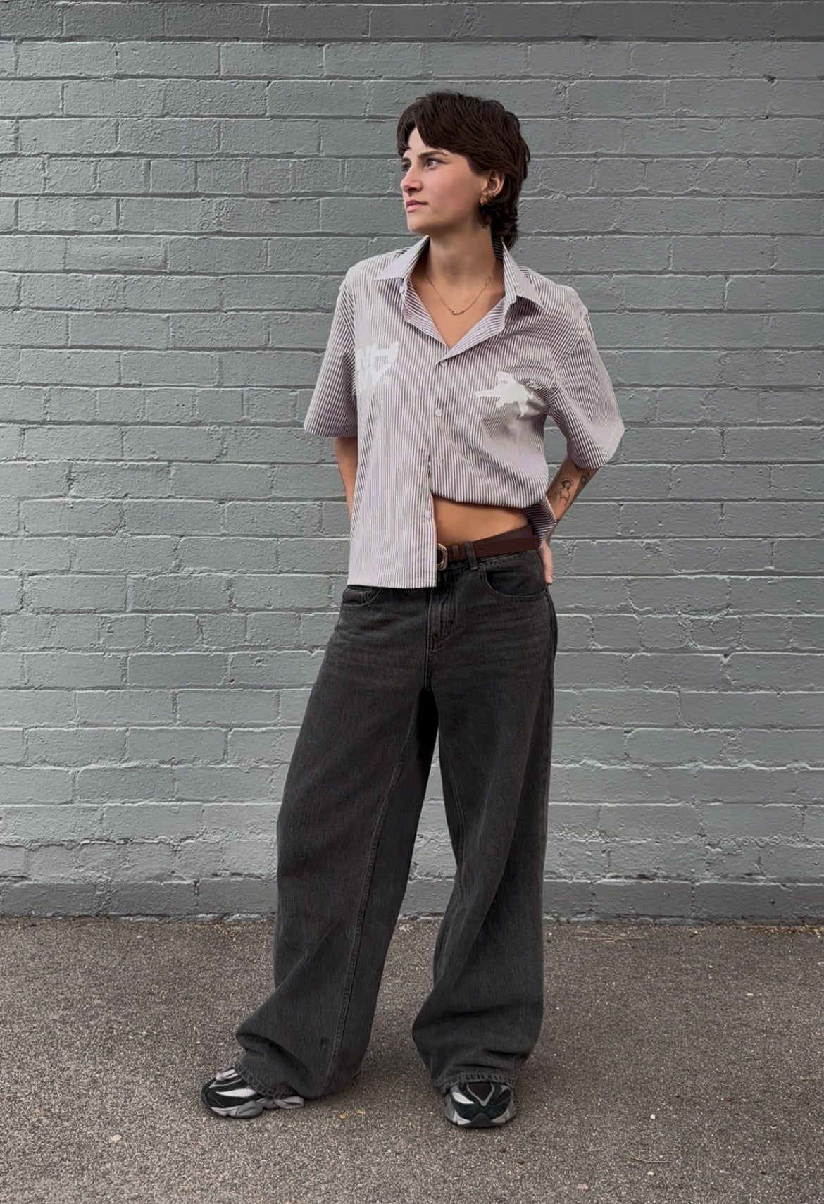 'Panther Stripe' Shirt - Canyon Brown