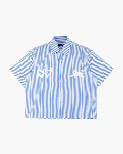 'Panther Stripe' Shirt - Classic Blue