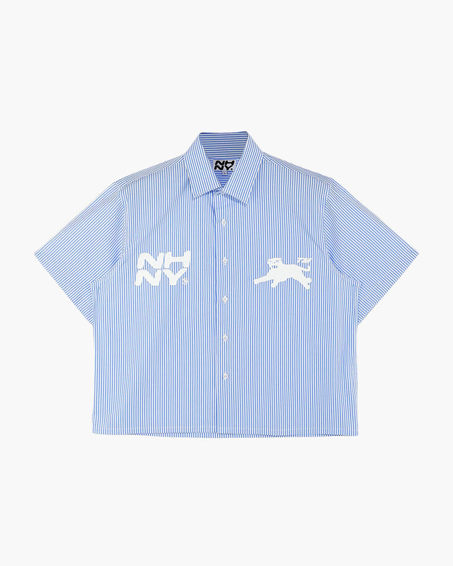 'Panther Stripe' Shirt - Classic Blue