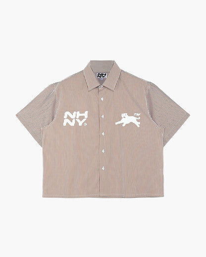 'Panther Stripe' Shirt - Canyon Brown