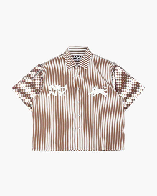 'Panther Stripe' Shirt - Canyon Brown