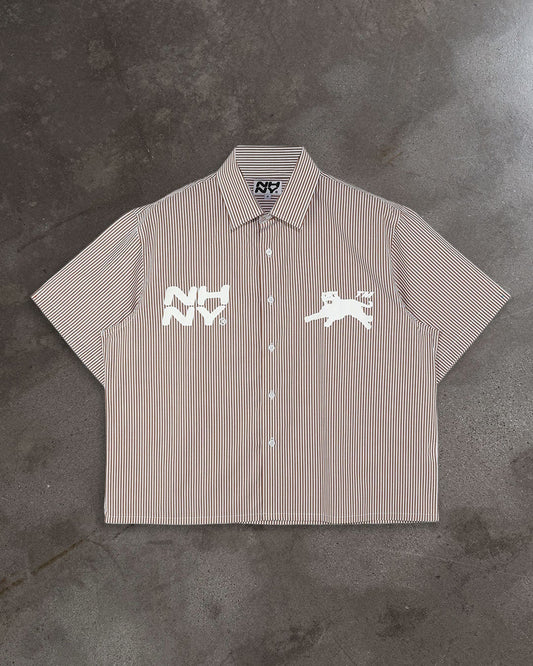 'Panther Stripe' Shirt - Canyon Brown